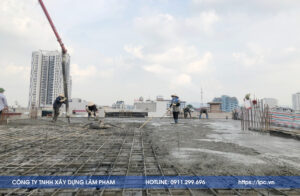 công tác bê tông trong sàn phẳng không dầm